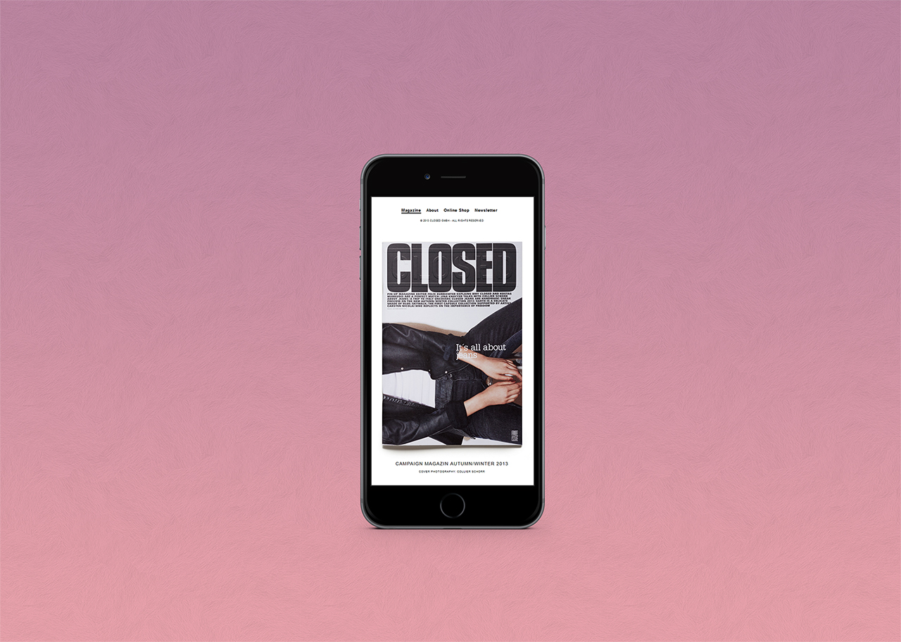Closed magazine